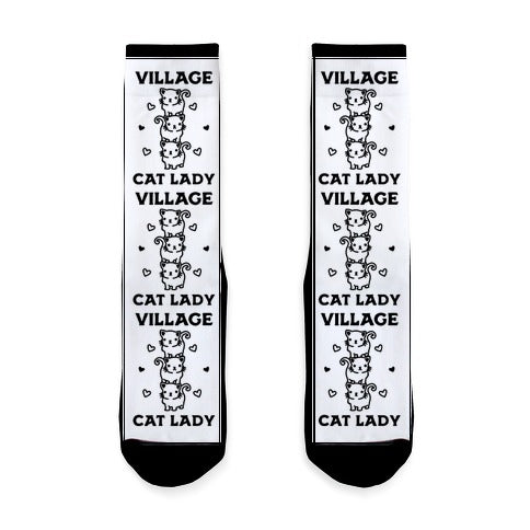 Village Cat Lady Socks